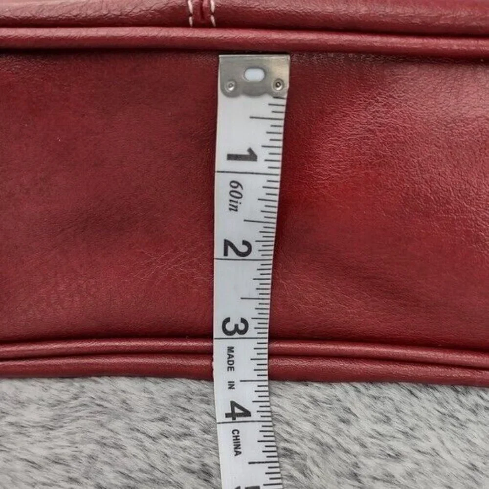 Vintage Nine West Faux Leather Hobo Bag Tassel Red Southwest Shoulder Bag‎